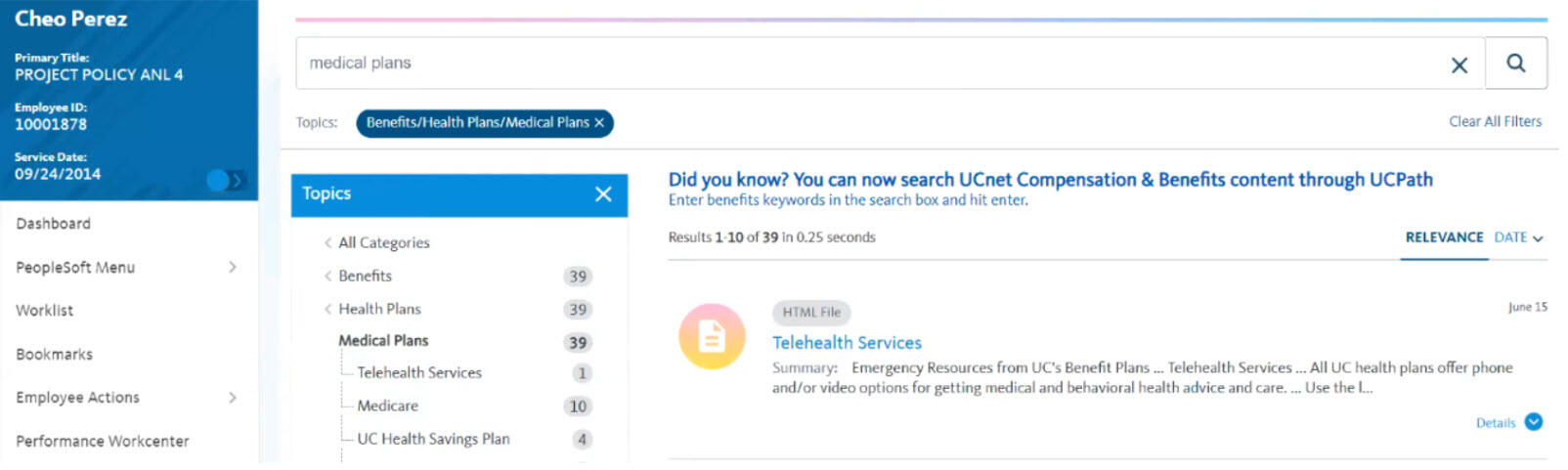 image of searching for ucnet page through ucpath